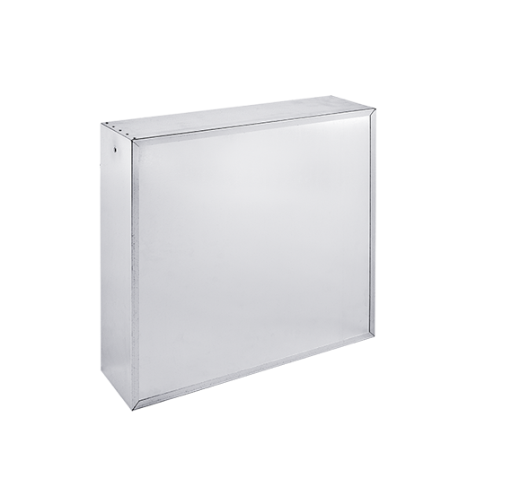 Industriekulissen für Schallschutz in Luftkanälen, wahlweise genietet oder geschweißt